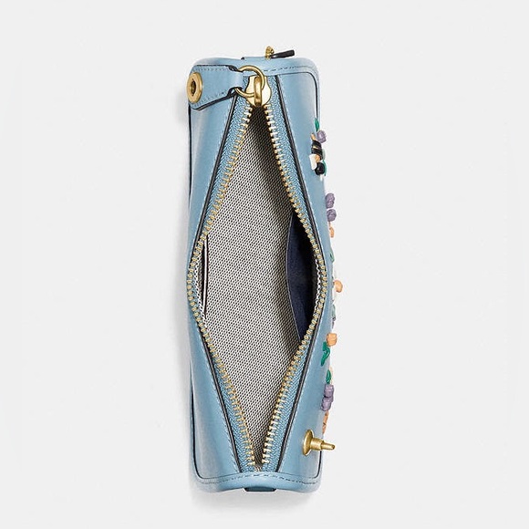 SOLD!!! Coach Swinger 20 With Floral Embroidery - Picture 10 of 10